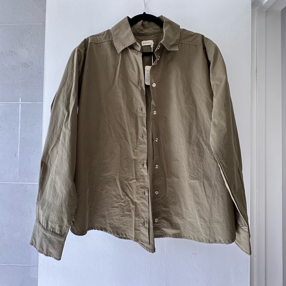 Donni pop shirt button down - rosemary